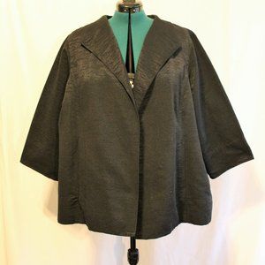 Textured flair blazer